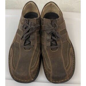 Clarks Brown Bicycle Toe Lace Up Oxfords US Mens 12M Comfort Leather Shoes